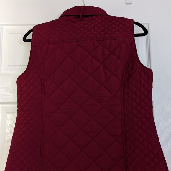Red quilted vest - Picture 4 of 6